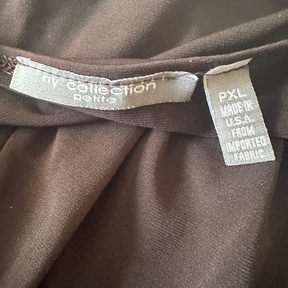 NY Collection Sleeveless Black Jumpsuit - Picture 3 of 4